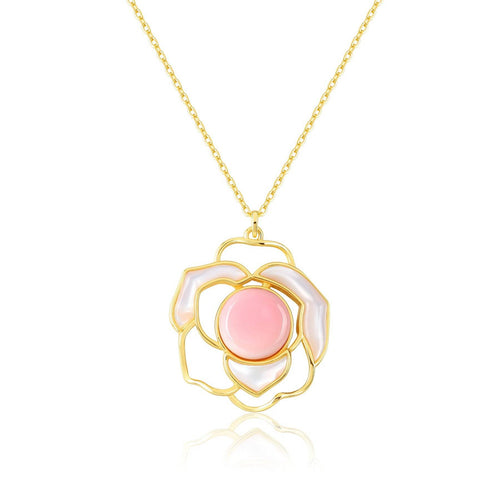 Rose Pink Queen Conch Pearl Necklace - House Of Pearls
